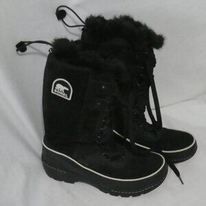 SOREL - Waterproof | 10.5 inch bottom sole measured | Stylish Black Winter Boots